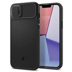 Spigen Optik Armor iPhone 14 Black kaina ir informacija | Telefono dėklai | pigu.lt