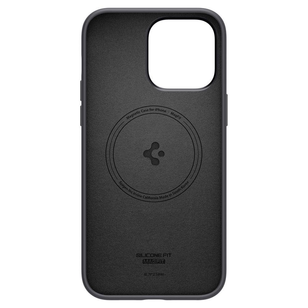 Spigen Silicone Fit iPhone 14 Pro Max Black kaina ir informacija | Telefono dėklai | pigu.lt