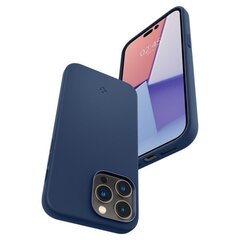 Spigen Silicone Fit iPhone 14 Pro Max Blue kaina ir informacija | Telefono dėklai | pigu.lt