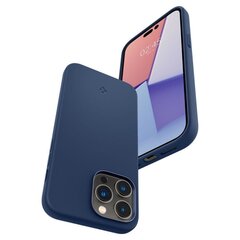 Spigen Silicone Fit iPhone 14 Pro Blue kaina ir informacija | Telefono dėklai | pigu.lt