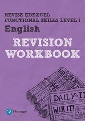 Pearson REVISE Edexcel Functional Skills English Level 1 Workbook: for home learning, Level 1 , Workbook цена и информация | Книги для подростков  | pigu.lt