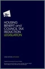 Housing Benefit and Council Tax Reduction Legislation: 2019/20 32nd edition kaina ir informacija | Ekonomikos knygos | pigu.lt