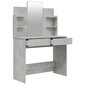 Kosmetinio staliuko komplektas, 96x40x142cm, betono pilka kaina ir informacija | Kosmetiniai staliukai | pigu.lt