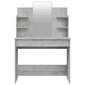 Kosmetinio staliuko komplektas, 96x40x142cm, betono pilka kaina ir informacija | Kosmetiniai staliukai | pigu.lt