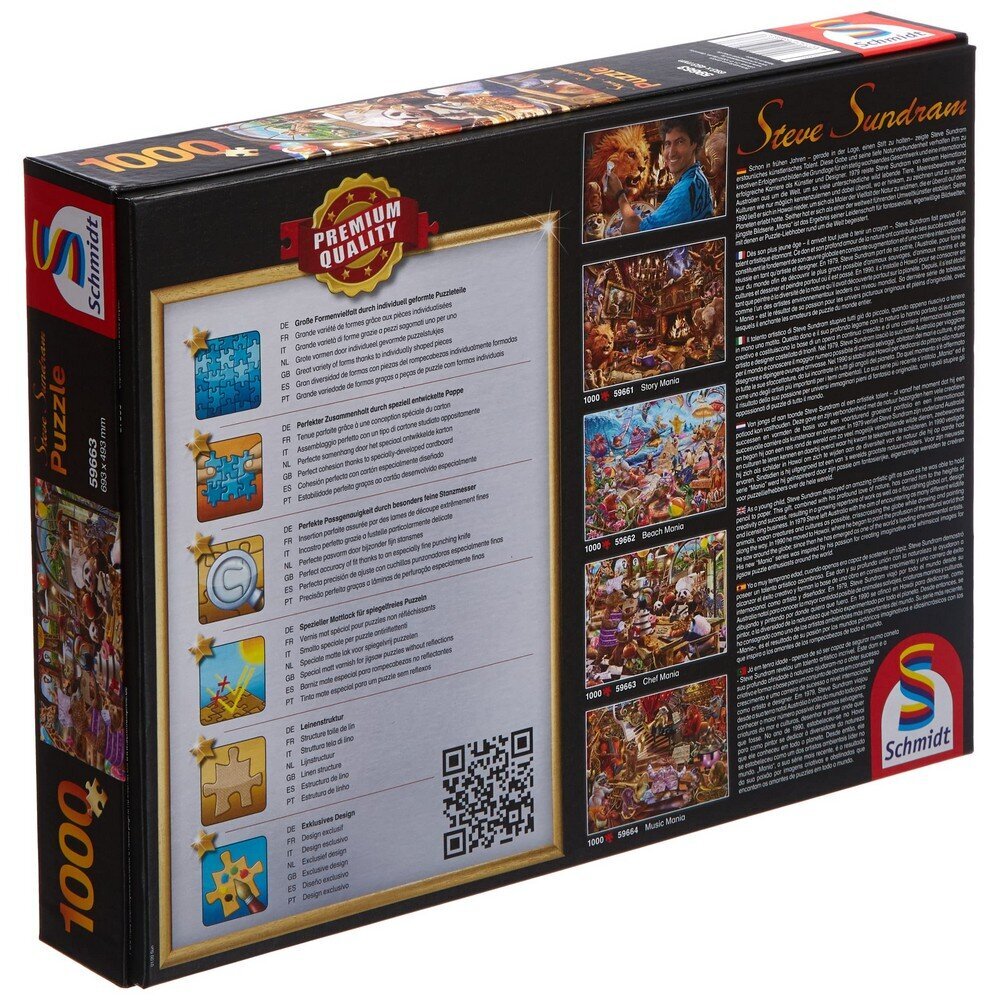 Dėlionė Schmidt Spiele Chef Mania, 1000 vnt, 69,3 x 49,3 cm kaina ir informacija | Dėlionės (puzzle) | pigu.lt