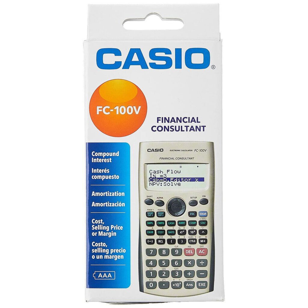 Mokslinis skaičiuotuvas Casio FC-100V цена и информация | Kanceliarinės prekės | pigu.lt