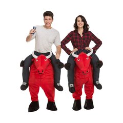 Kostiumas suaugusiems My Other Me Ride-On Toro Raudona M/L dydis kaina ir informacija | Karnavaliniai kostiumai | pigu.lt
