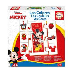 Edukacinis žaidimas Educa Los Colores Mickey And Friends 22,5 x 22,5 x 4,8 cm 42 Dalys цена и информация | Игрушки для мальчиков | pigu.lt