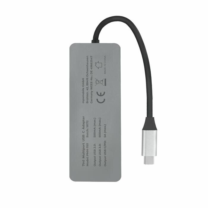 prio 7 in 1 daugiaportis USB C adapteris цена и информация | Adapteriai, USB šakotuvai | pigu.lt