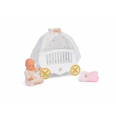 Lopšys lėlėms Famosa Barriguitas Luxury Baby Cradle Realistas (34 x 12 x 32 cm) kaina ir informacija | Žaislai mergaitėms | pigu.lt