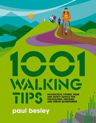 1001 Walking Tips: Navigation, fitness, gear and safety advice for hillwalkers, trekkers and   urban adventurers цена и информация | Книги о питании и здоровом образе жизни | pigu.lt