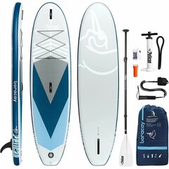 Надувная доска для серфинга с веслом и аксессуарами BORACAY Синий цена и информация | SUP доски, водные лыжи, водные аттракционы | pigu.lt