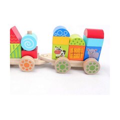 Детская игрушка Moltó Happy Train 23 Предметы Деревянный цена и информация | Игрушки для малышей | pigu.lt