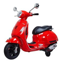 Vienvietis elektrinis motociklas Vespa Raudona 30W kaina ir informacija | Elektromobiliai vaikams | pigu.lt