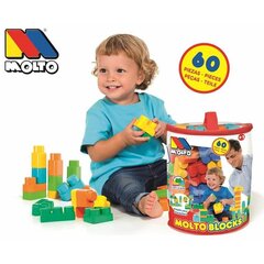 Конструкторский набор в банке Moltó Blocks (60 pcs) цена и информация | Игрушки для малышей | pigu.lt