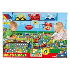 Žaidimų kilimėlis su automobiliais ir kaladėlėmis Moltó kaina ir informacija | Žaislai kūdikiams | pigu.lt