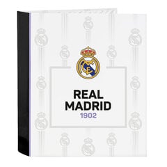 Žiedinis segtuvas Real Madrid C.F., A4, 27 x 33 x 6 cm., juoda, balta kaina ir informacija | Kanceliarinės prekės | pigu.lt