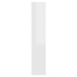 Veidrodinė spintelė su led, balta, 91x15x76,5cm, blizgi kaina ir informacija | Vonios spintelės | pigu.lt