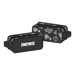 Dvigubas penalas Fortnite Dark Black Gamer 10 x 24 x 11 cm kaina ir informacija | Penalai | pigu.lt