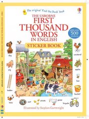 First Thousand Words in English Sticker Book цена и информация | Книги для подростков  | pigu.lt
