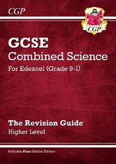 Grade 9-1 GCSE Combined Science: Edexcel Revision Guide with Online Edition   - Higher цена и информация | Книги для подростков и молодежи | pigu.lt