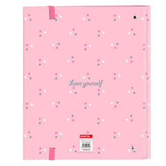 Папка-регистратор Safta Love Yourself A4, розовая (27 x 32 x 3.5 см) цена и информация | Канцелярские товары | pigu.lt