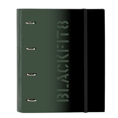 Žiedinis segtuvas BlackFit8 Gradient, A4, 27 x 32 x 3.5 cm., juoda, karinė žalia kaina ir informacija | Kanceliarinės prekės | pigu.lt