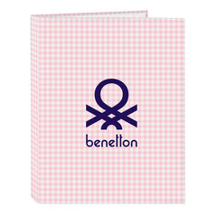Папка-регистратор Benetton Vichy, розовяа A4 (26.5 x 33 x 4 см) цена и информация | Канцелярские товары | pigu.lt