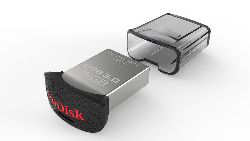 Atmintinė SANDISK 16GB USB3.0 Flash Drive Ultra Fit цена и информация | USB laikmenos | pigu.lt