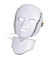 Светодиодная фотонная маска для лица и шеи - Фототерапия дома цена и информация | Приборы для ухода за лицом | pigu.lt