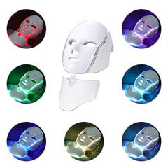 Светодиодная фотонная маска для лица и шеи - Фототерапия дома цена и информация | Приборы для ухода за лицом | pigu.lt