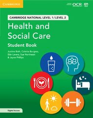 Cambridge National in Health and Social Care Student Book with Digital Access (2 Years): Level 1/Level 2 New edition kaina ir informacija | Knygos paaugliams ir jaunimui | pigu.lt