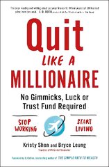 Quit Like a Millionaire: No Gimmicks, Luck, or Trust Fund Required kaina ir informacija | Saviugdos knygos | pigu.lt