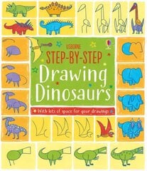 Step-by-Step Drawing Dinosaurs kaina ir informacija | Knygos mažiesiems | pigu.lt