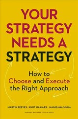 Your Strategy Needs a Strategy: How to Choose and Execute the Right Approach kaina ir informacija | Ekonomikos knygos | pigu.lt