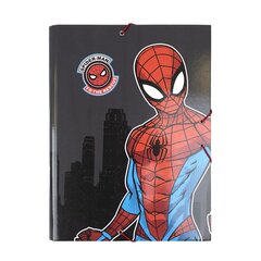 Aplankas Spiderman A4 Juoda 24 x 34 x 4 cm kaina ir informacija | Kanceliarinės prekės | pigu.lt