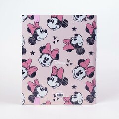 Žiedinis segtuvas Minnie Mouse, A4, 26 x 32 x 4 cm., rožinė kaina ir informacija | Kanceliarinės prekės | pigu.lt