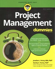 Project Management For Dummies, 6th Edition 6th Edition kaina ir informacija | Ekonomikos knygos | pigu.lt
