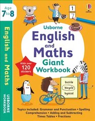 Usborne English and Maths Giant Workbook 7-8 kaina ir informacija | Knygos mažiesiems | pigu.lt