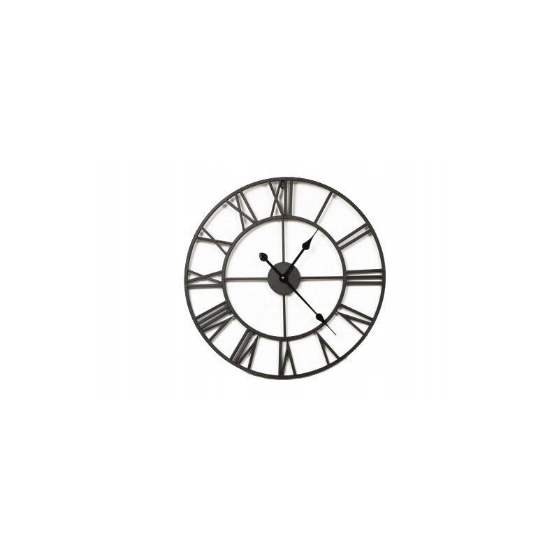 Metalinis sieninis laikrodis 60 cm su tyliu mechanizmu цена и информация | Laikrodžiai | pigu.lt