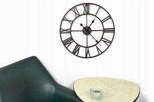Metalinis sieninis laikrodis 60 cm su tyliu mechanizmu цена и информация | Часы | pigu.lt