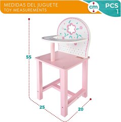 Aukšta kėdė skirta lėlytei 55 x 25 x 20 cm kaina ir informacija | Žaislai mergaitėms | pigu.lt