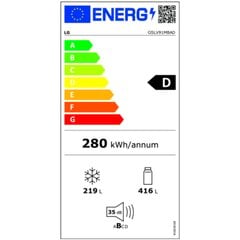 LG GSLV91MBAD kaina ir informacija | LG Šaldytuvai, šaldikliai | pigu.lt