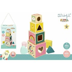 Деревянные кубики Woomax, 8 шт цена и информация | Игрушки для мальчиков | pigu.lt
