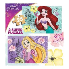 Dėlionė Educa Rapunzel and Ariel Disney Princess, 50 vnt kaina ir informacija | Dėlionės (puzzle) | pigu.lt
