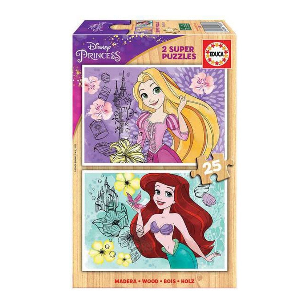 Dėlionė Educa Rapunzel and Ariel Disney Princess, 50 vnt kaina ir informacija | Dėlionės (puzzle) | pigu.lt