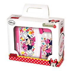 Детский набор посуды Minnie Mouse Lucky, розовый (21 x 18 x 7 см) (4 предмета) цена и информация | Посуда, тарелки, обеденные сервизы | pigu.lt