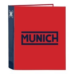 Žiedinis segtuvas Munich Supra, A4, raudona kaina ir informacija | Kanceliarinės prekės | pigu.lt