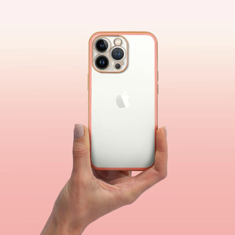 Forcell Lux skirtas iPhone 13 Pro Max, rožinis kaina ir informacija | Telefono dėklai | pigu.lt