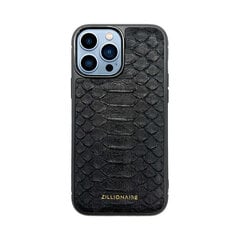 Zillionaire Python кожаный чехол для iPhone 13 Pro Max (6,7″) — Черный цена и информация | Чехлы для телефонов | pigu.lt